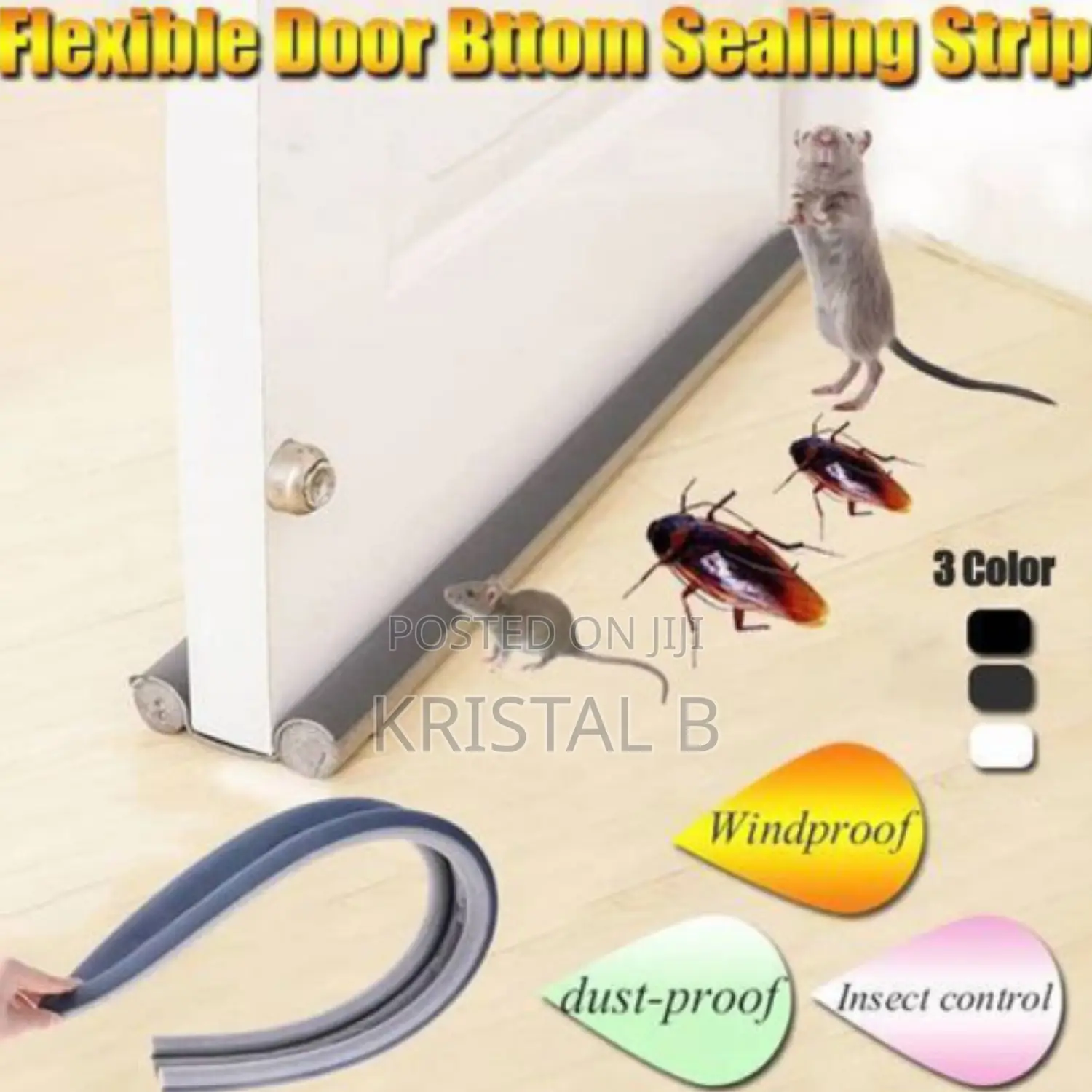 Door Bottom Seal Strip-Door Sweep Draft/Pest Stopper