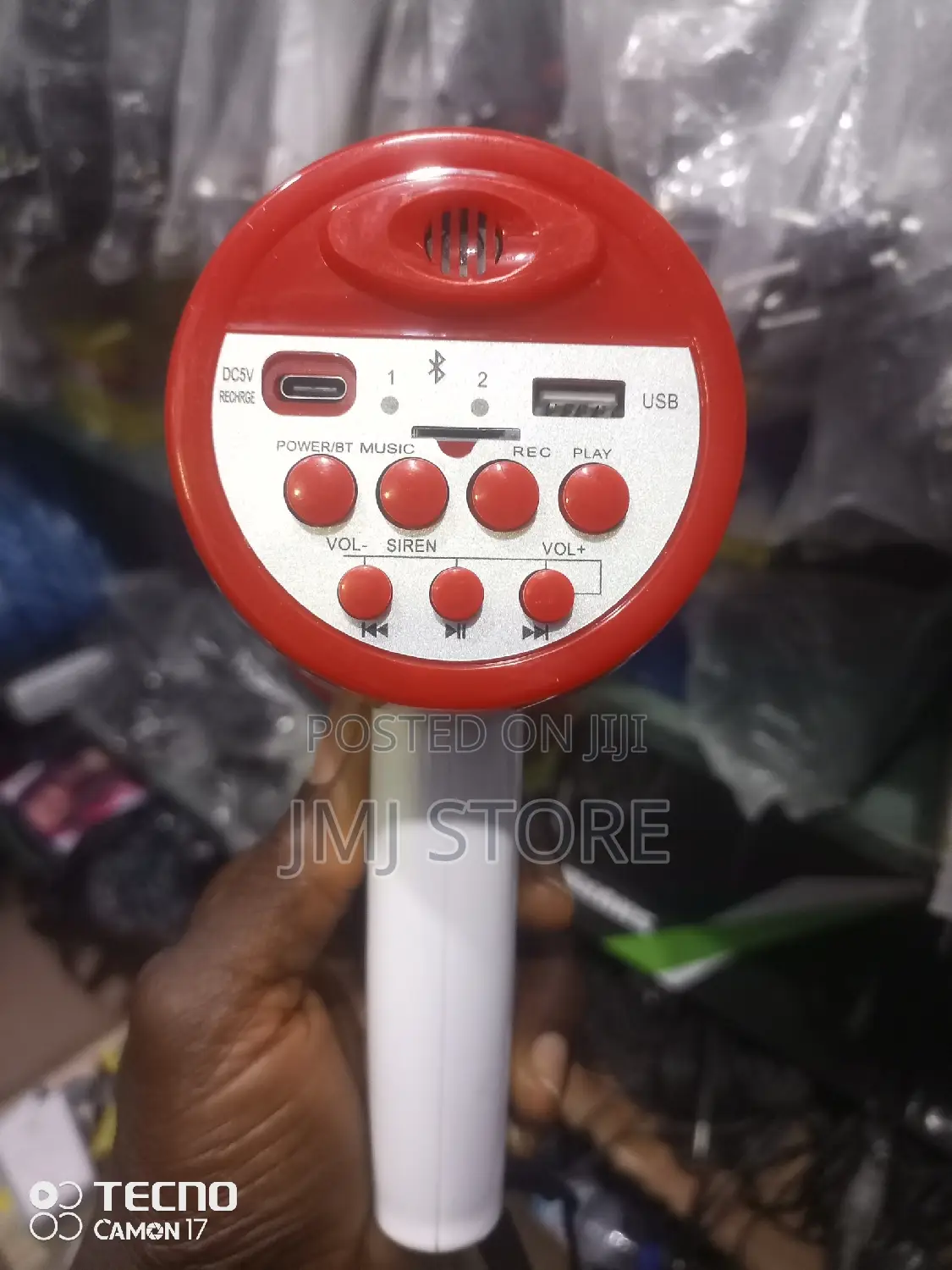 Bluetooth Usb Handheld Rechargeable Megaphone Wt Recordig