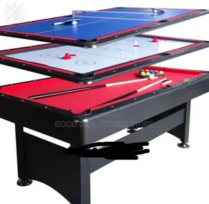 Foreign 3in1 Snooker Board With Table Tennis and Hair Hockey