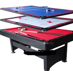 3in1 Snooker Board With Table Tennis and Hair Hockey Tabel