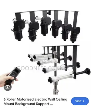6rollers Motorized Electric Background Holder