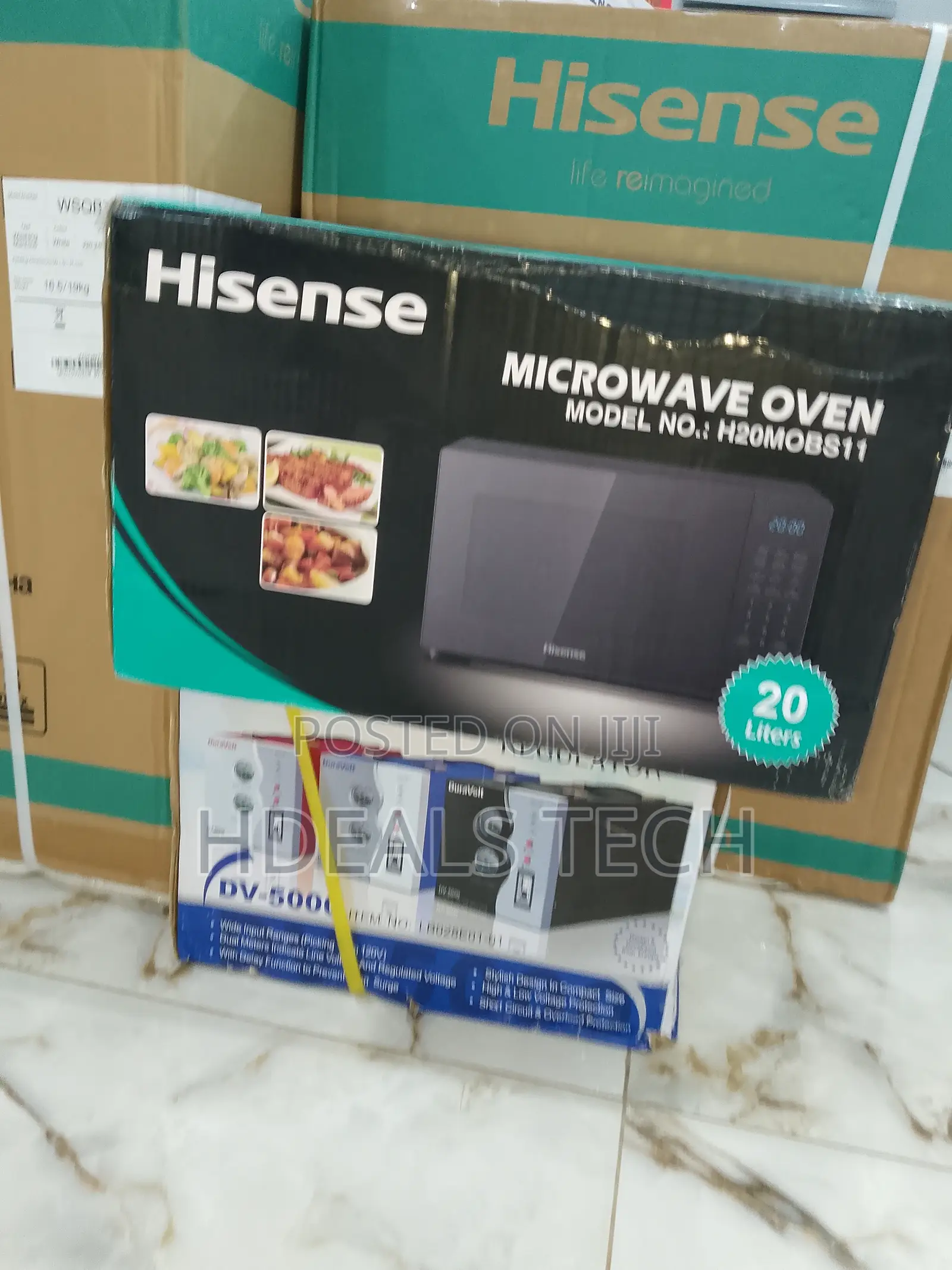 Hisense 20L Microwave – Mechanical Control, Black.