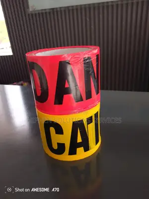 Yellow Warning Tape For Workplace And Hazardous Area