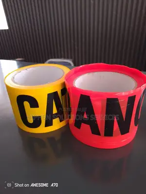 Yellow Warning Tape For Workplace And Hazardous Area