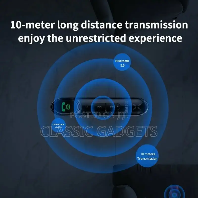 Baseus in Auto Wireless Bluetooth Receiver 3.5mm AUX