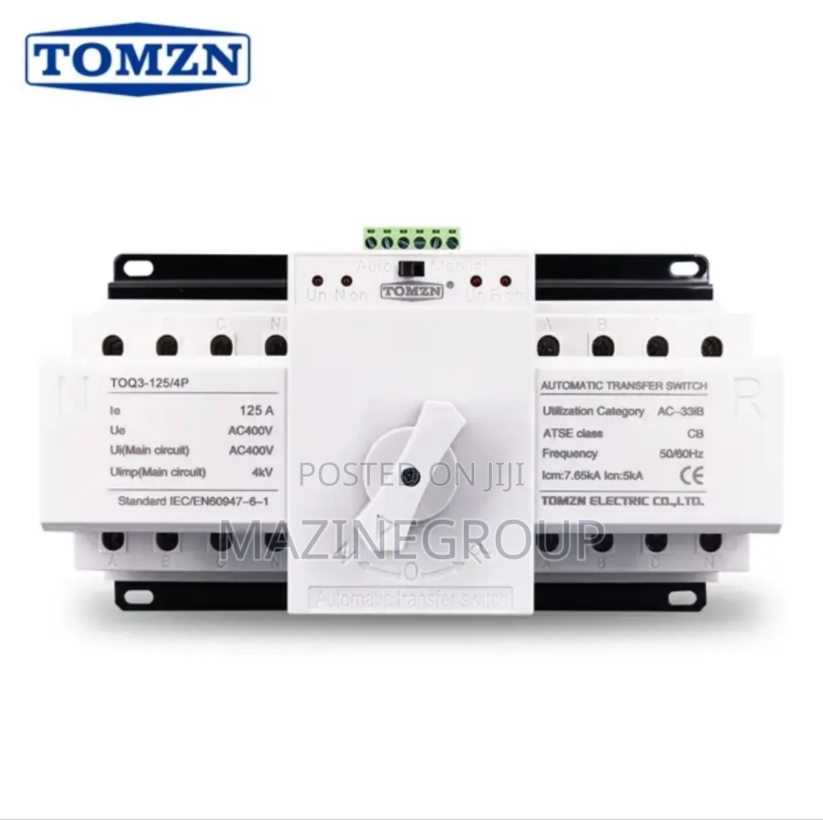 Automatic Transfer Switch 125A 4pole 3 Phase (Ats)