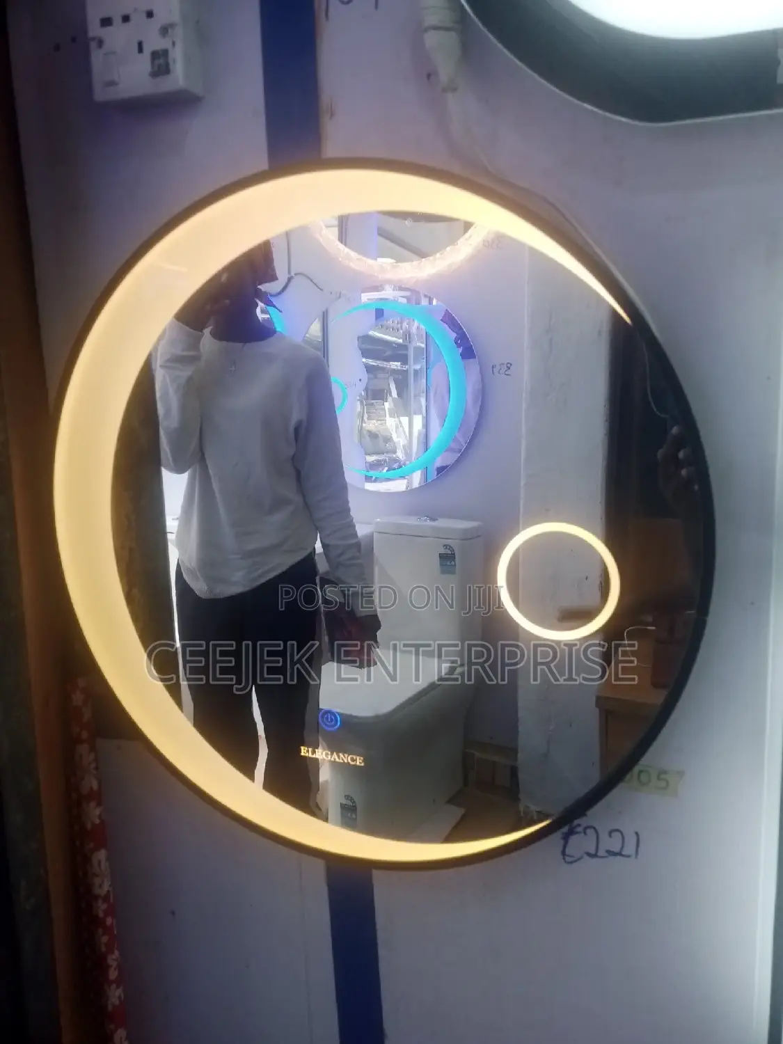 Led Mirror With Three Lights