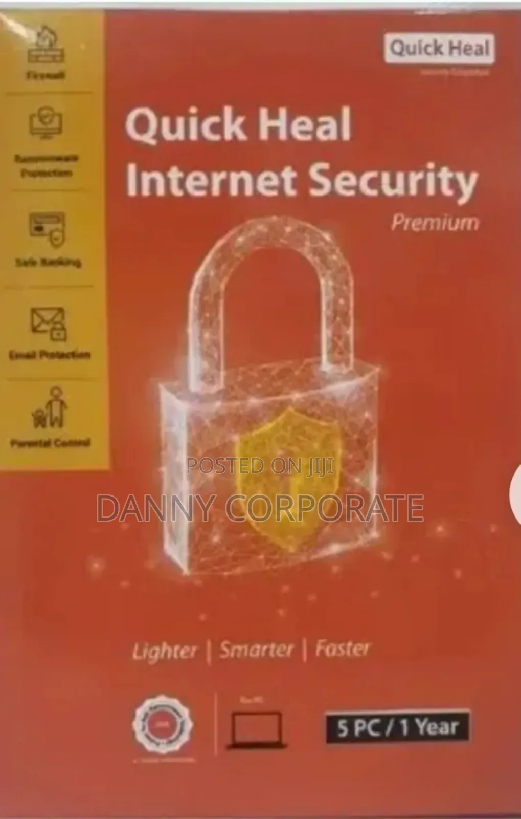 Quick Heal Internet Security - 5 PCS - 1 Year