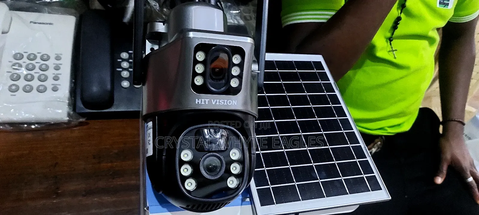 Dual Lens 4g Solar PTZ Camera 4mp With Auto Tracking