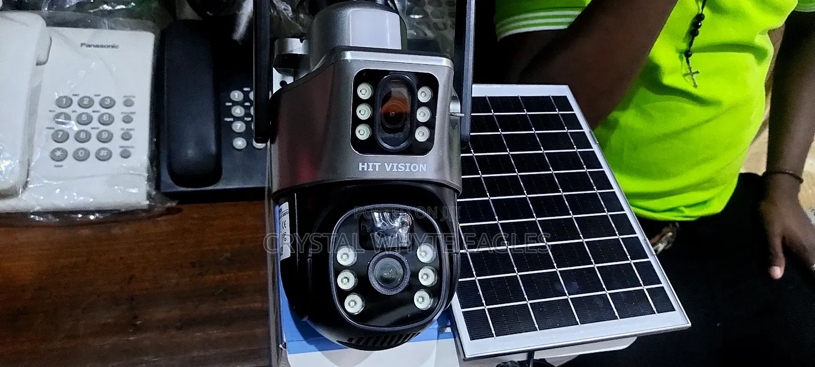 Dual Lens 4g Solar PTZ Camera 4mp With Auto Tracking