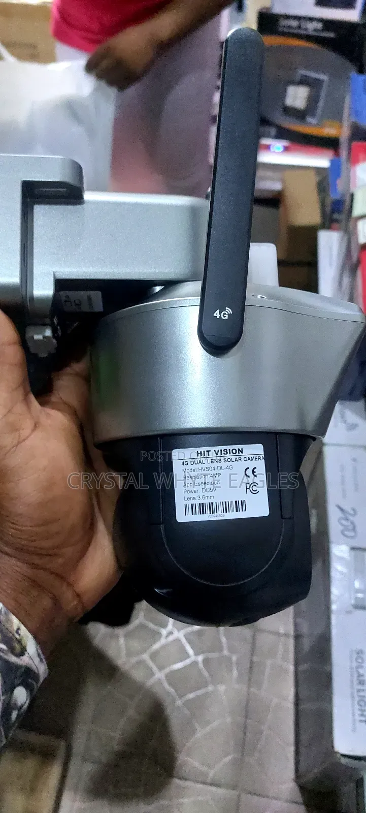Dual Lens 4g Solar PTZ Camera 4mp With Auto Tracking