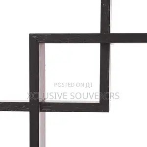 Easy to Assemble 4 Cube Intersecting Floating Shelves