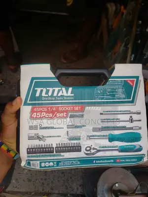 45 PCS TOTAL 1-4 Inches Socket Tool Set