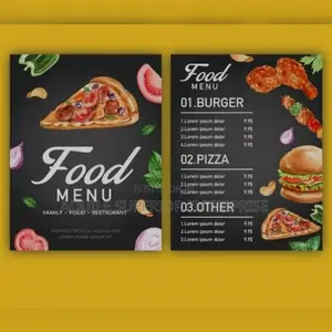 Fast Food Menu Printing