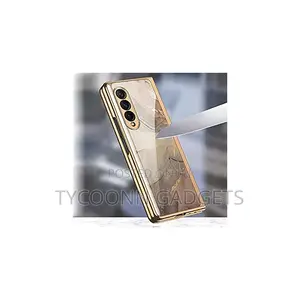 Z Fold 3 4 Luxury Cover Case With Front Screen Protector
