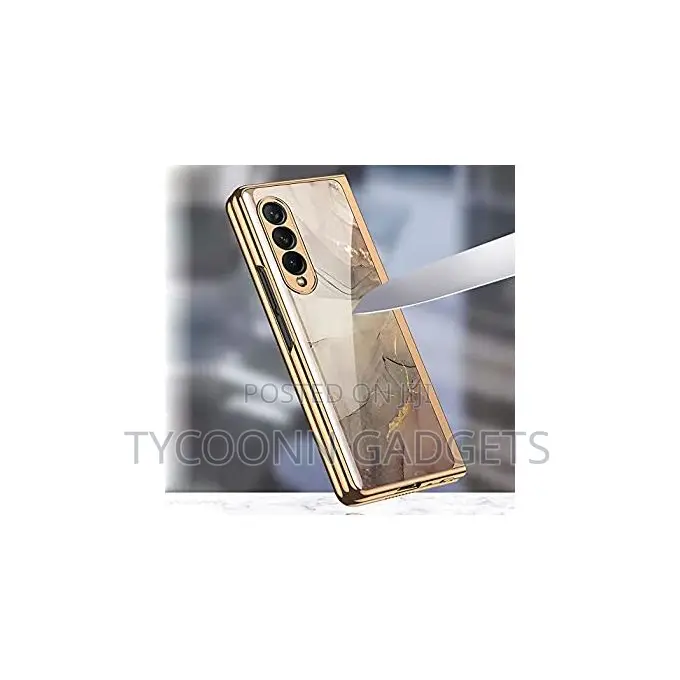 Z Fold 3 4 Luxury Cover Case With Front Screen Protector