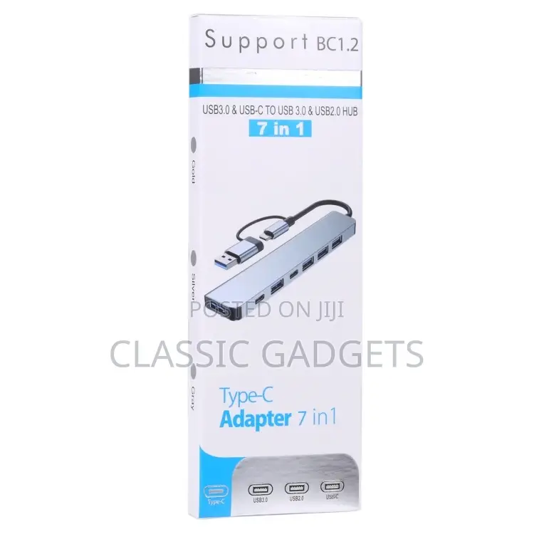 7 in 1 Type C and Usb Hub Adapter