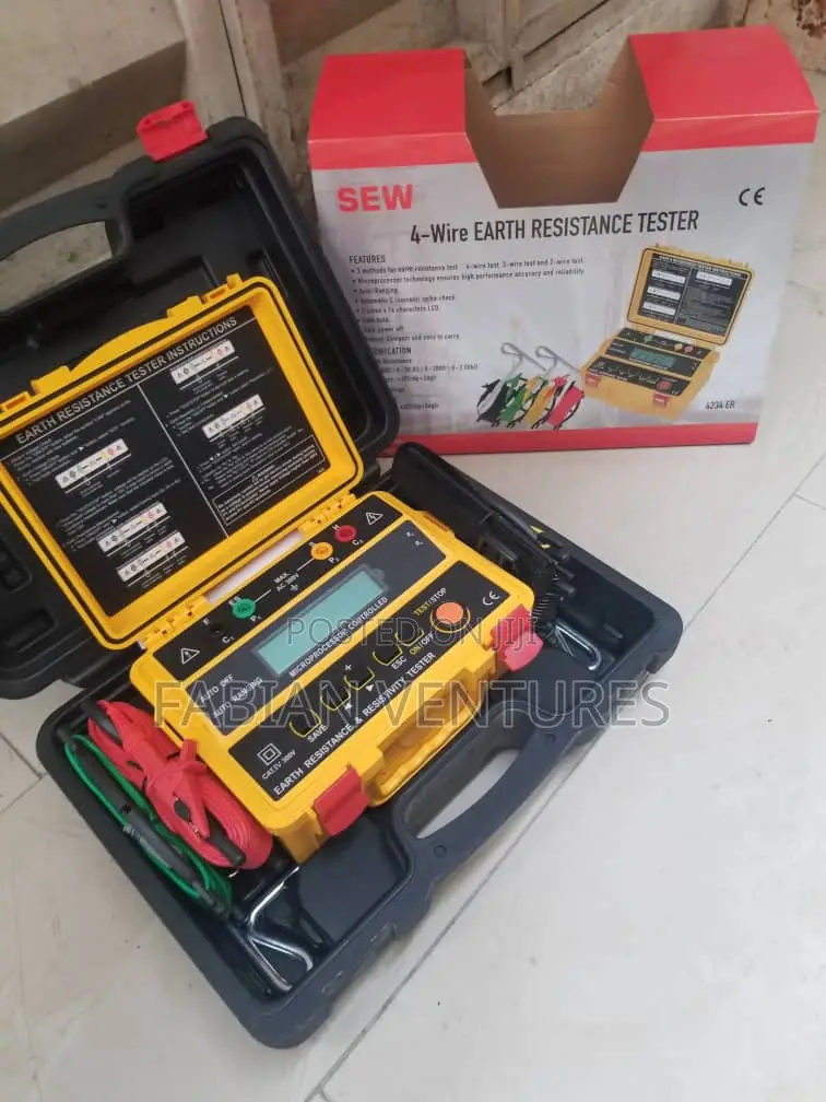 4- Wire Earth Resistance and Resistivity Tester