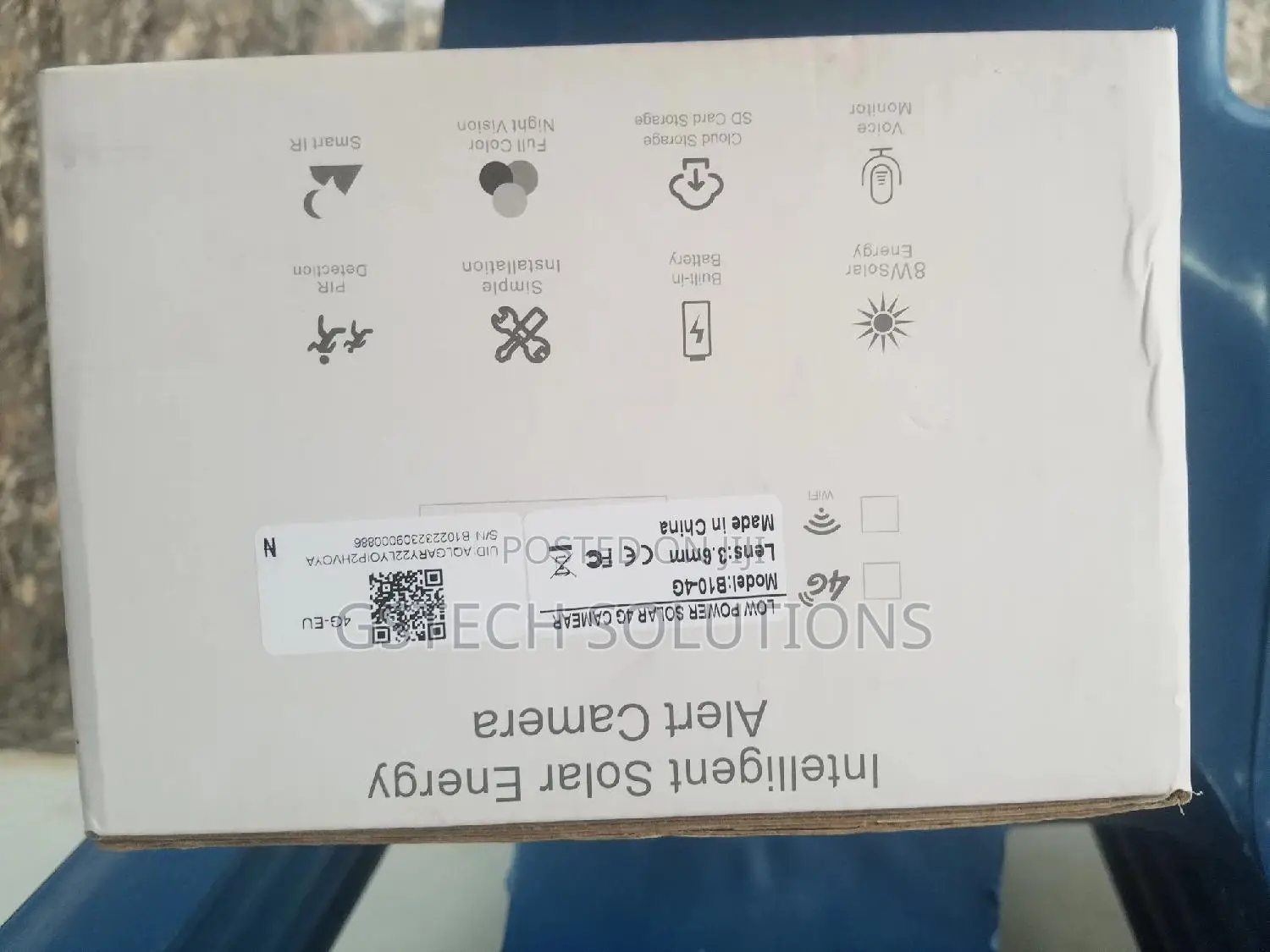CCTV Solar Powered Indoor Camera + 4G Sim Card