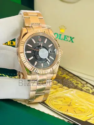 Original ROLEX GRAY Dail GOLD CHAIN WATCH Is Available Now