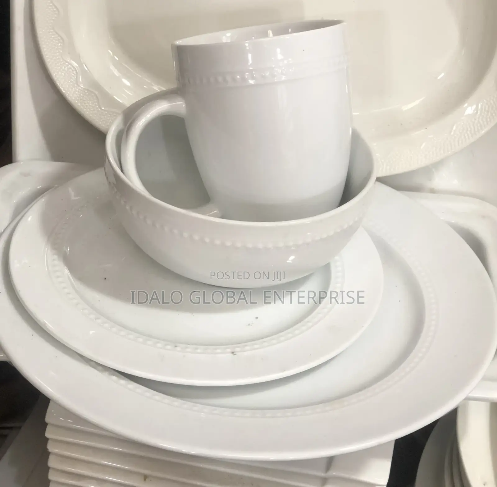 16pcs Dinner Plates - White