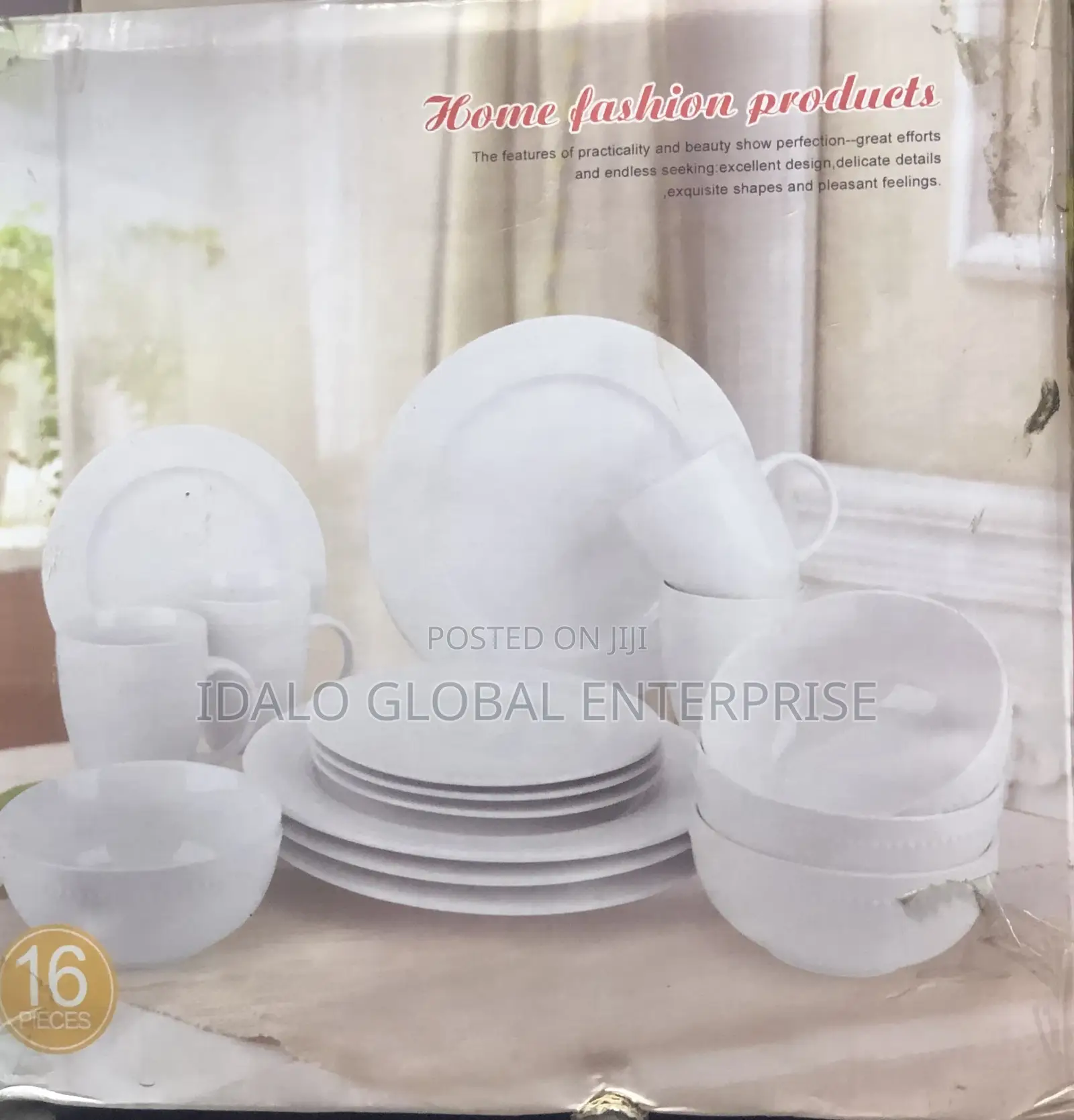 16pcs Dinner Plates - White