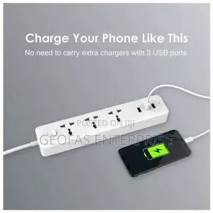 Oraimo Powerhub 3 6 Ports UK Power Strip Socket