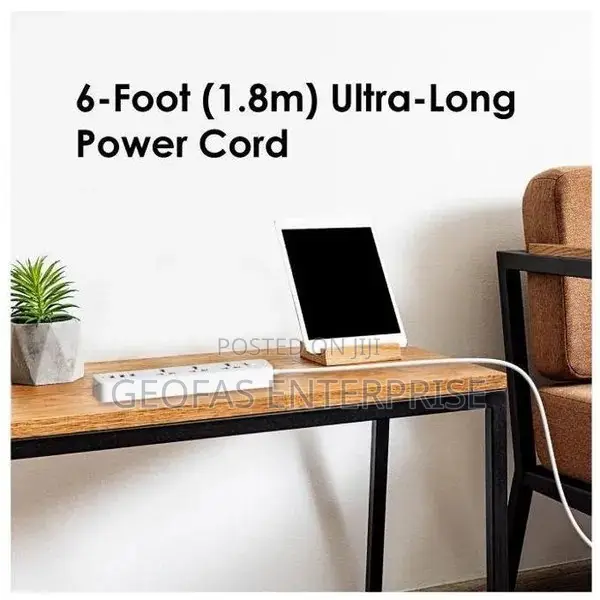 Oraimo Powerhub 3 6 Ports UK Power Strip Socket