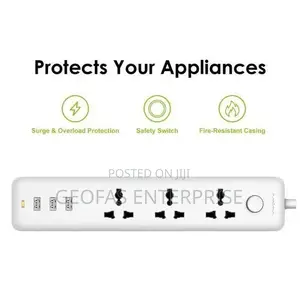 Oraimo Powerhub 3 6 Ports UK Power Strip Socket