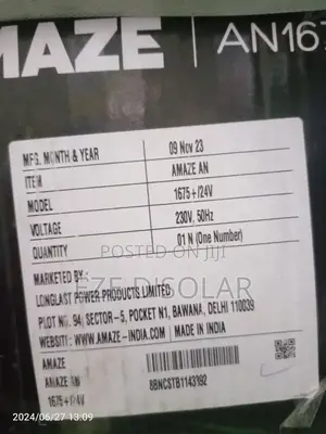 Amaza Inverter 1.6kva/24v