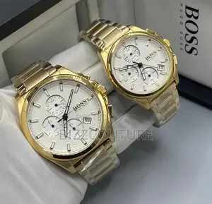 Original Boss Chronograph Gold Chain Watch Is Available Now