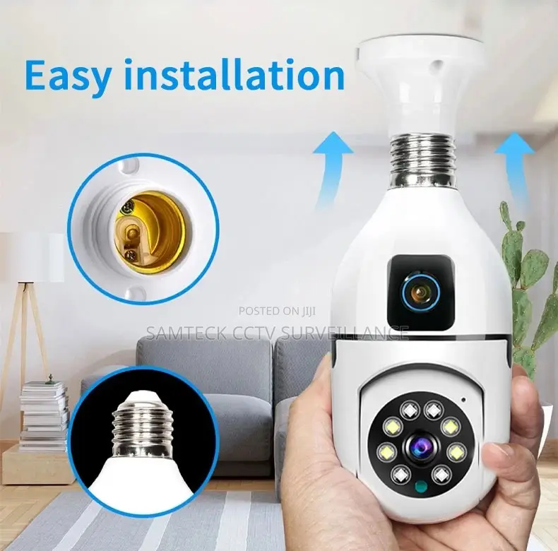 PTZ Bulb Dual Lens Camera