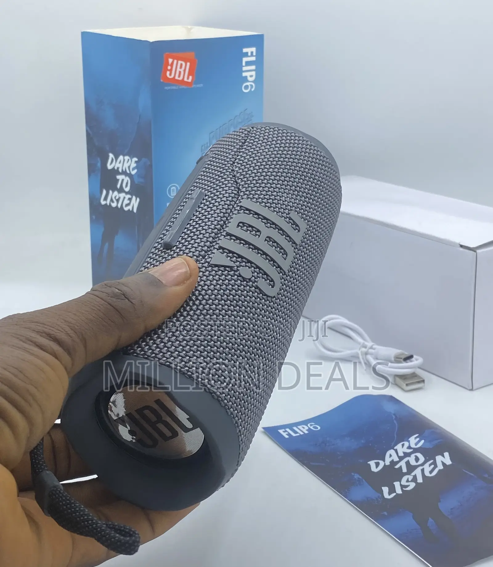 Clone JBL Flip 6 Bluetooth Speaker Gray