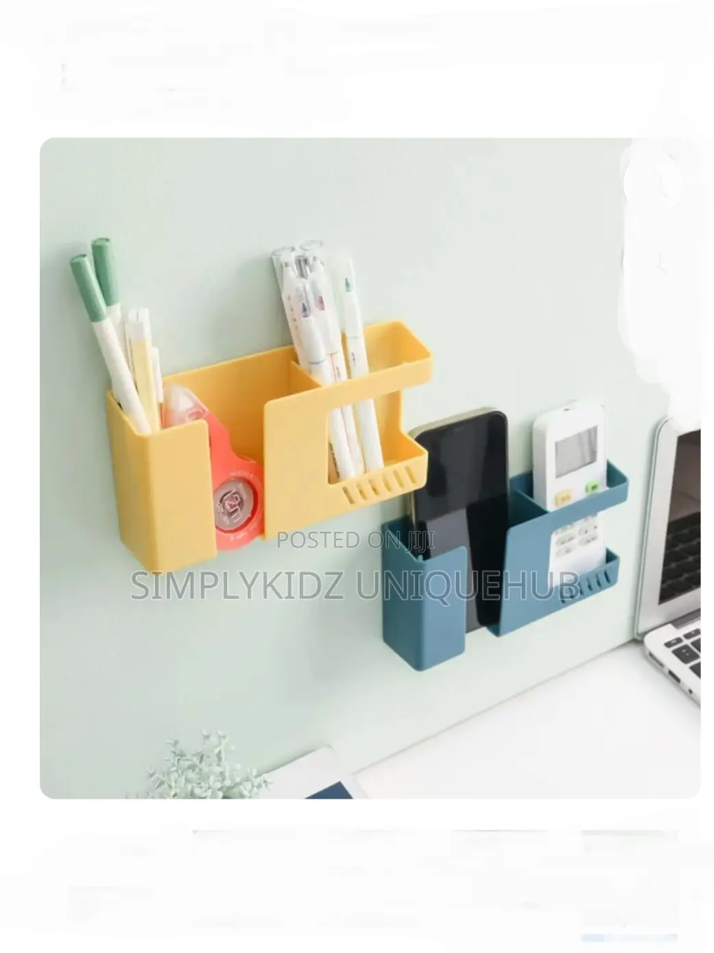 Wall Mount Phone Holder and Remote Organizer
