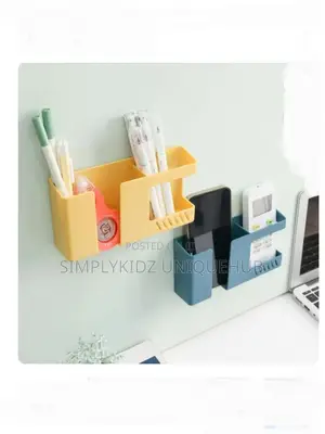 Wall Mount Phone Holder and Remote Organizer