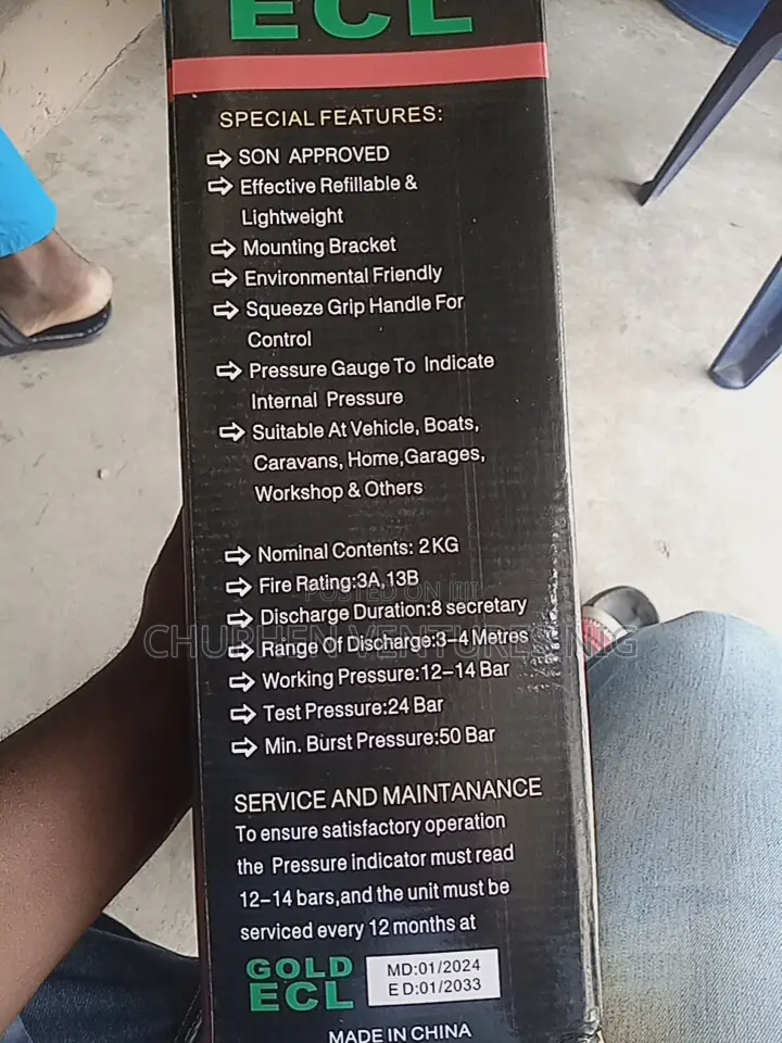 1kg Car Fire Extinguisher