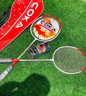 2in1 Badminton Rackets With Shuttle Cork