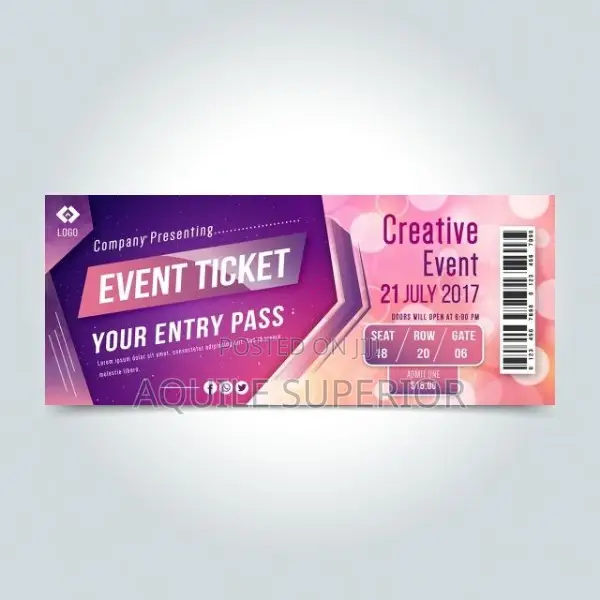 Concert Ticket Design