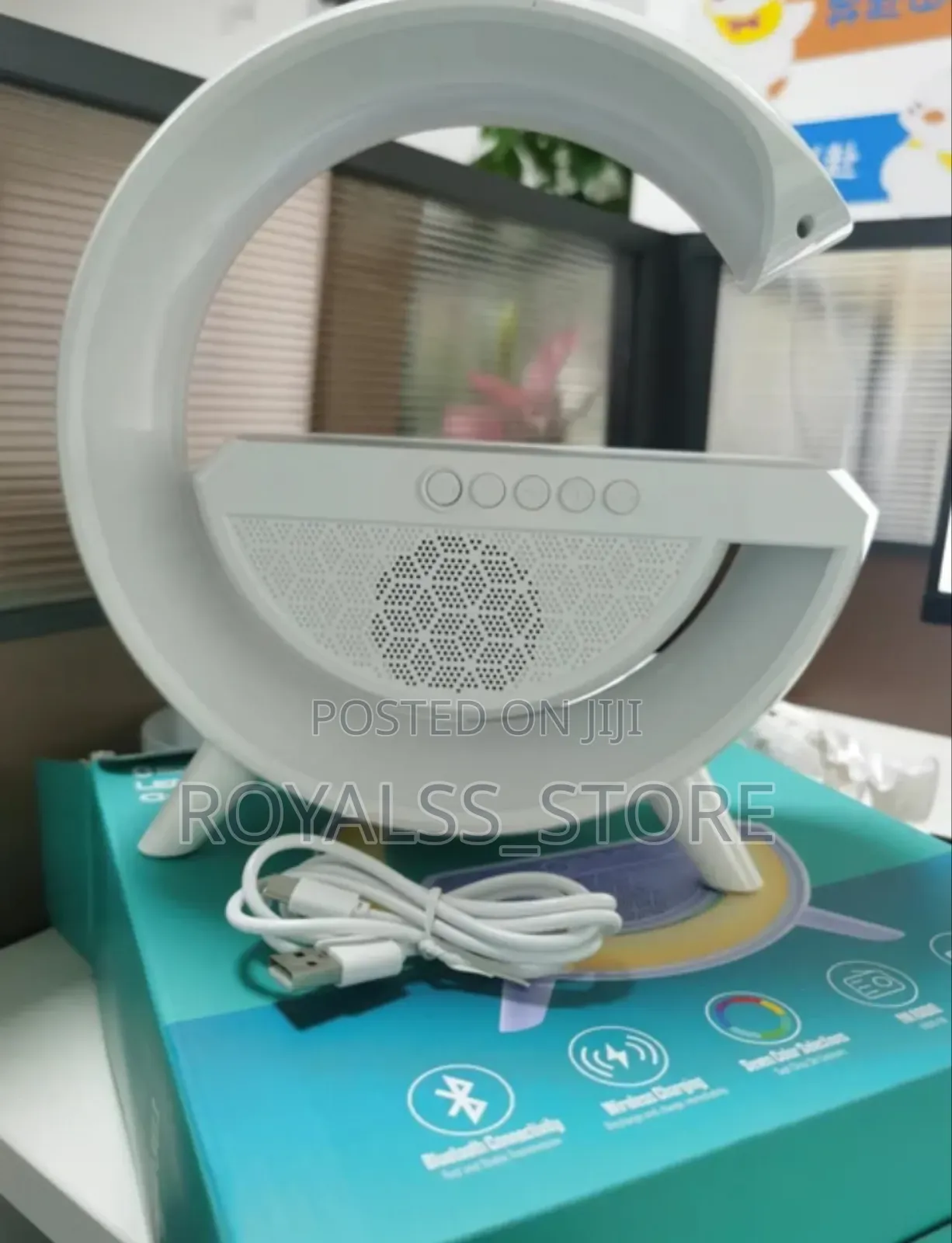 Wireless Charging Bluetooth Speaker With RGB Light