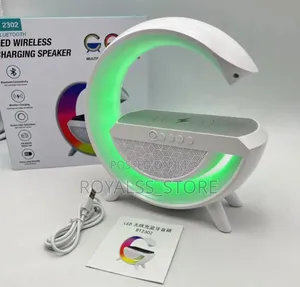 Wireless Charging Bluetooth Speaker With RGB Light