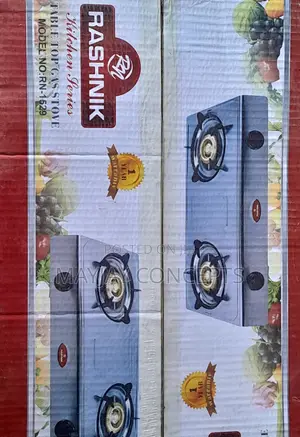 Rashnik Stainless Double Table Gas Burner