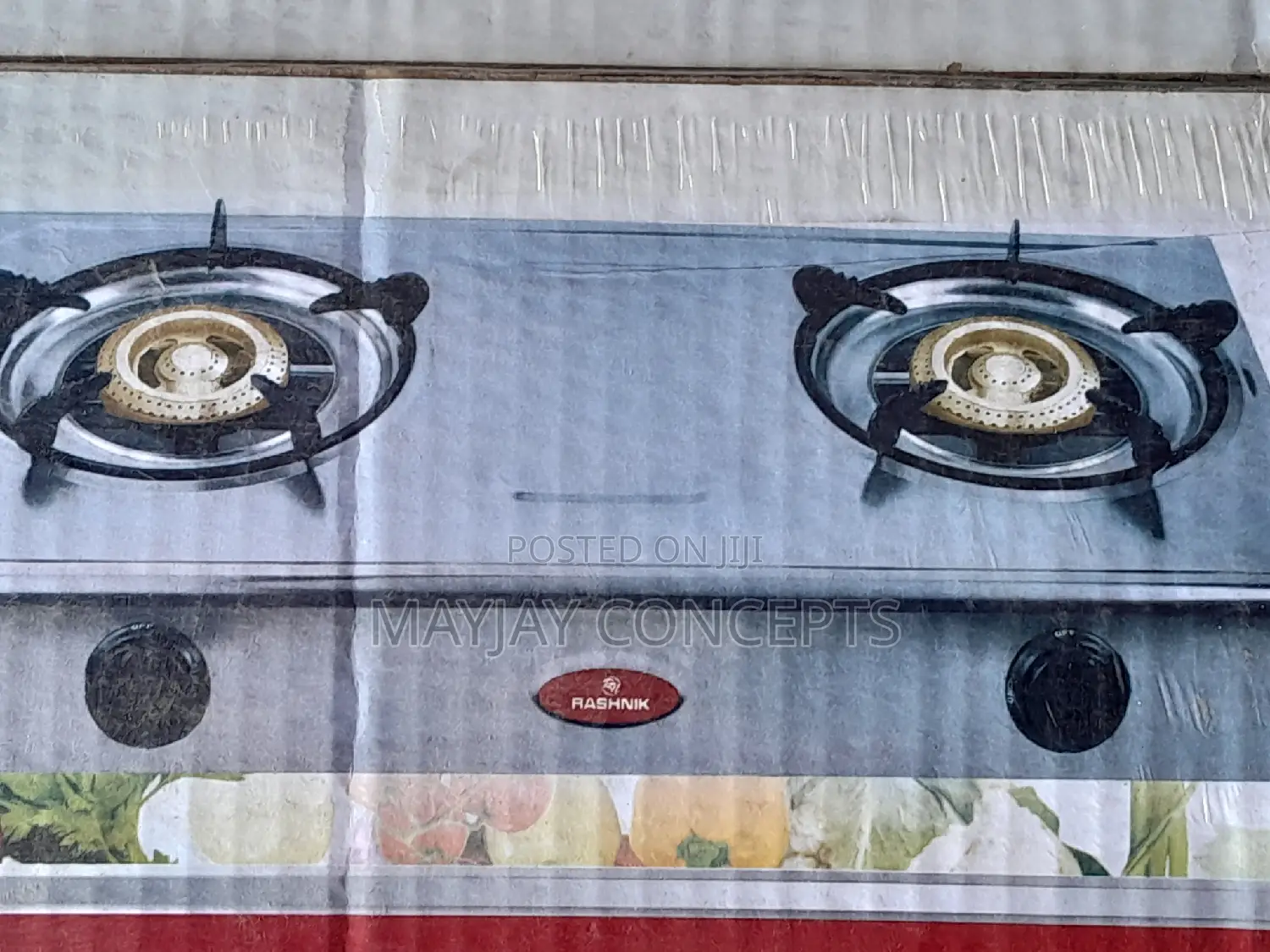 Rashnik Stainless Double Table Gas Burner