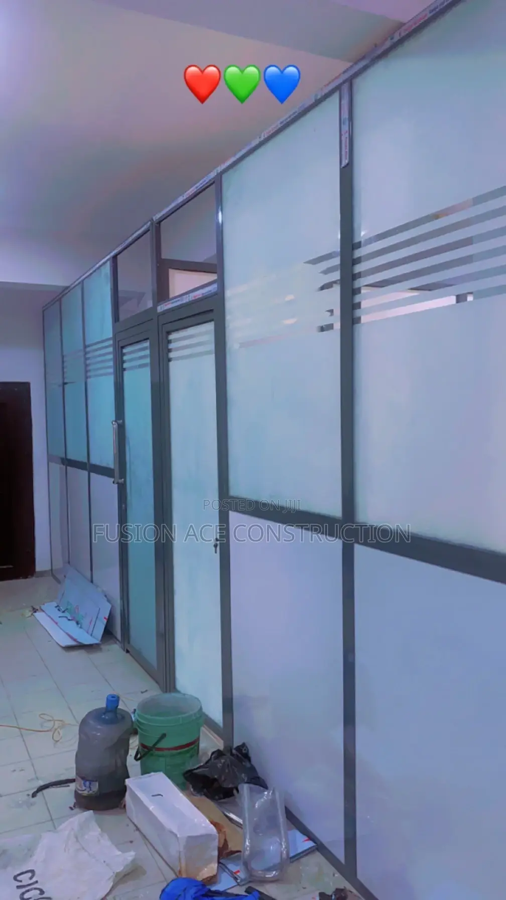 Alucoboard Office Partitioning Mix With Glass