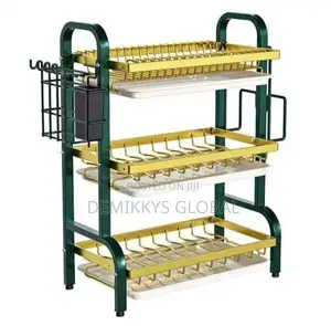 Stainless Steel Plate Rack 3 Tier