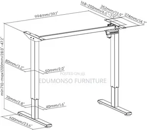 Electric Stand Up Desk Frame