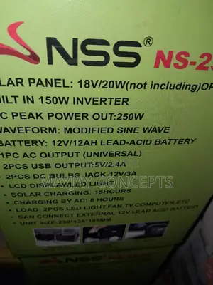 NSS 150W Solar Generator+Solar Panel for Tv,Laptop,Fan