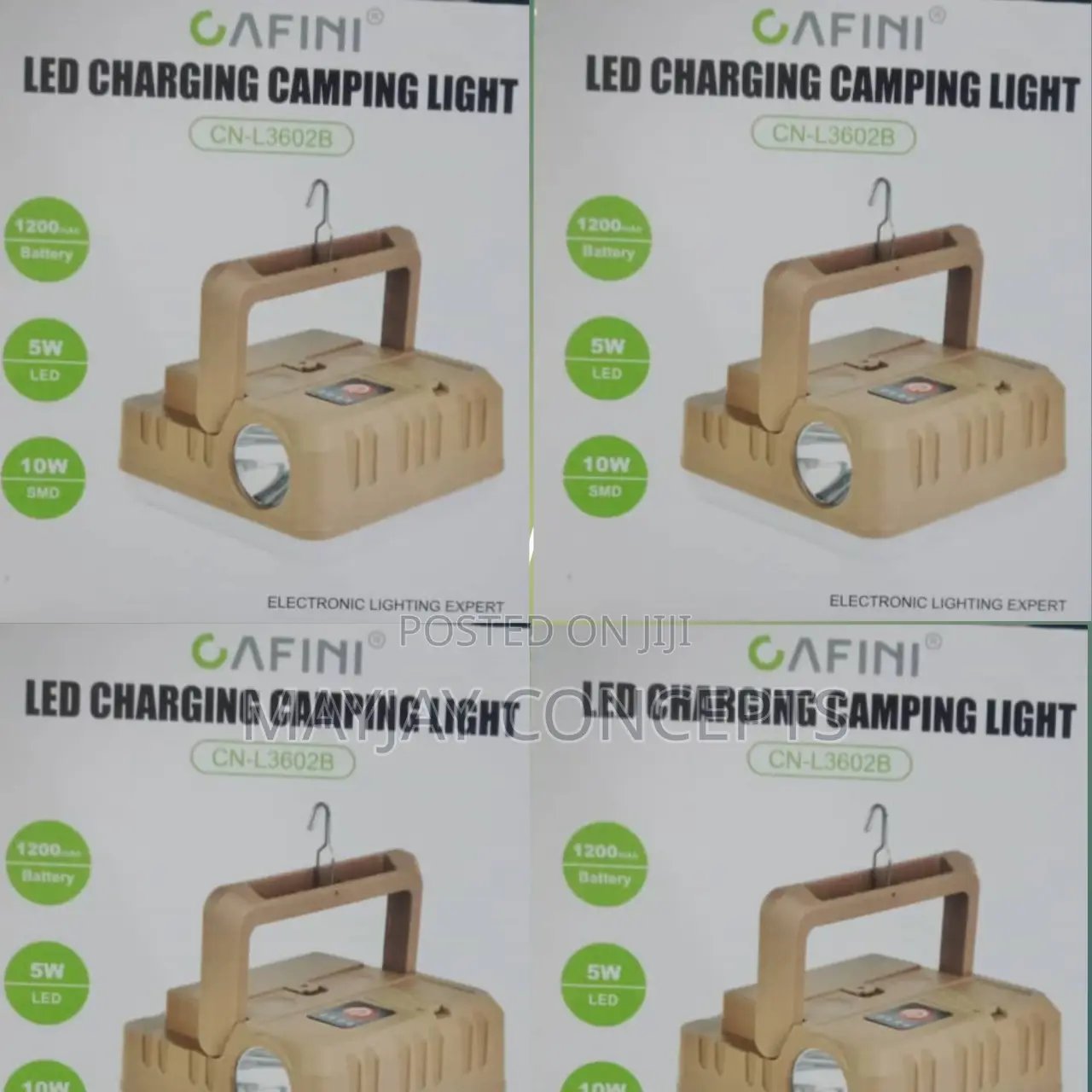 Cafini LED Rechargeable Lamp&Torchlight With Ceiling Hanger