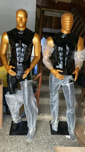 Made In Nigeria Fibre Black And Gold Male Mannequins