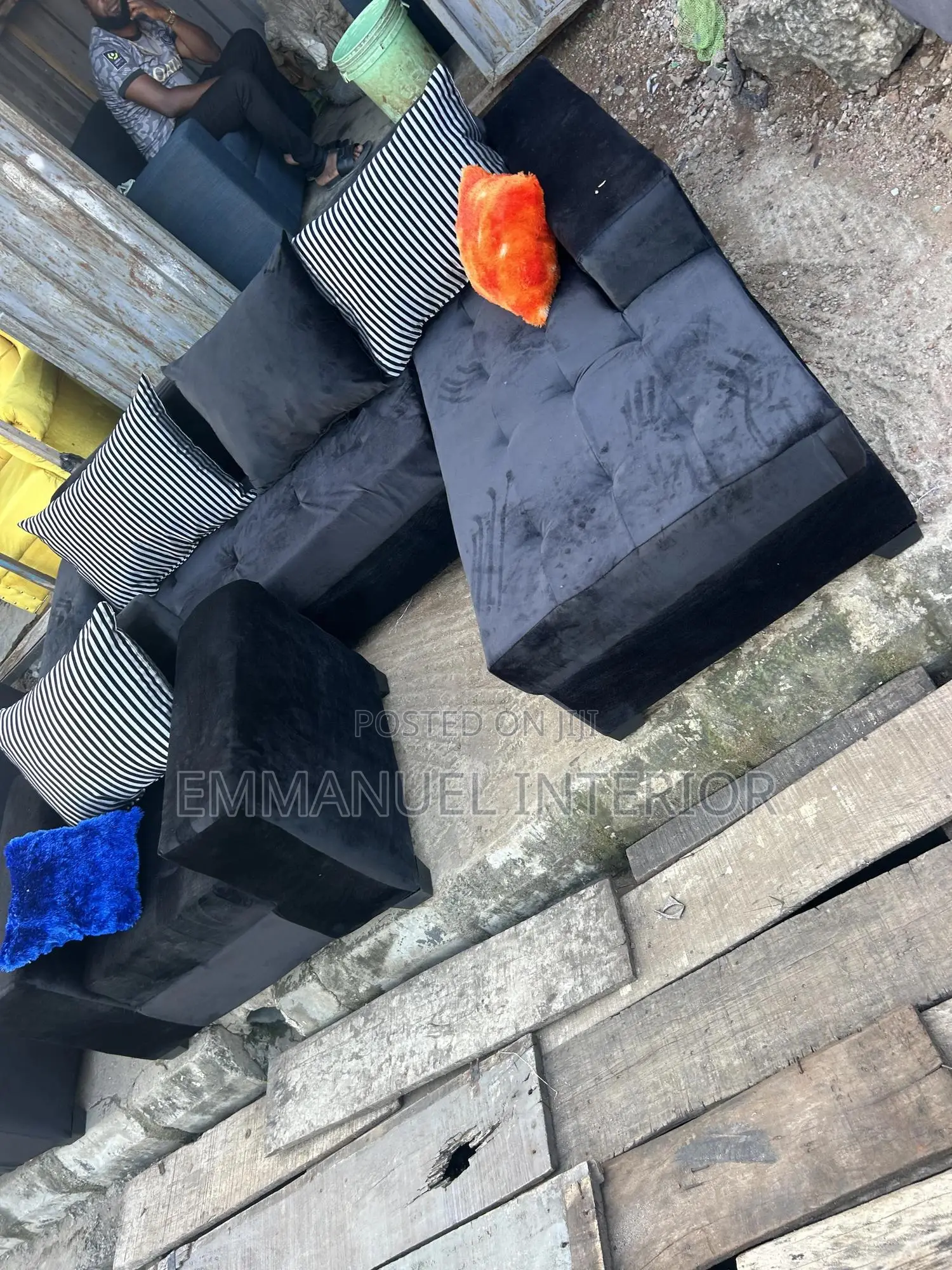 A Standard L Shape Sofa