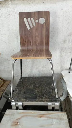 Photo - Best Quality Strong Iron Leg Wooden Chair